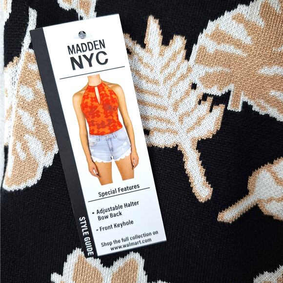 Womens Top Large Halter Floral Boho Babydoll Y2K Fairy Cottagecore Coquette NWT‎ - Picture 5 of 7